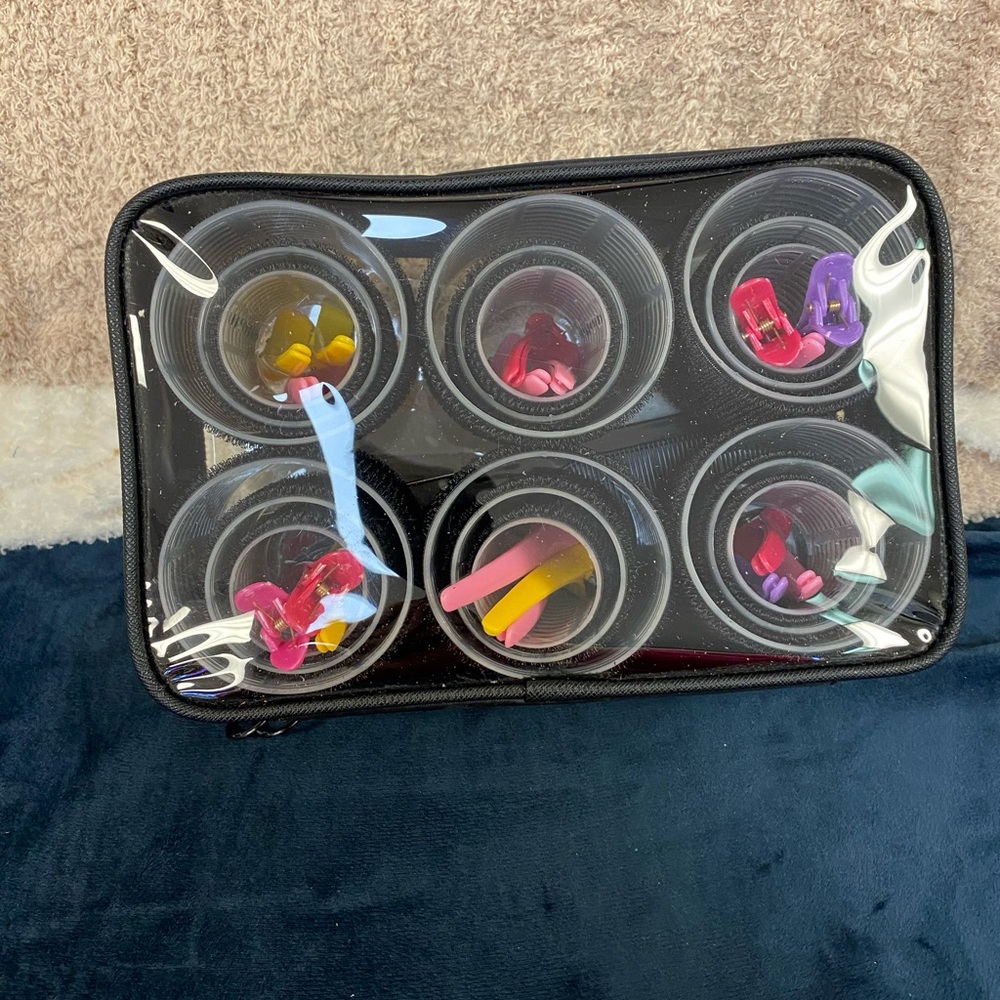 New Hair Roller Set with Colorful Clips